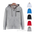 Hoodie zipper plain mórdhíola unisex zip up hoodie